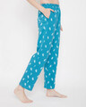 Shop Print Me Pretty Pyjamas In Turquoise-Design