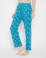 Shop Print Me Pretty Pyjamas In Turquoise-Full