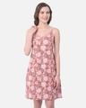 Shop Print Me Pretty Sleep Dress In Baby Pink  Cotton Rich-Front
