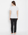 Shop Print Me Pretty Top & Pyjama Set Grey & Black-Design