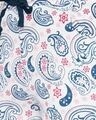 Shop Print Me Pretty Top & Pyjama Set In Blue & White  100% Cotton