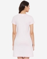 Shop Printed Short Night Dress In Light Pink   100% Cotton-Design