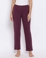 Shop Pyjamas In Purple   Cotton Rich-Front