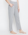 Shop Women's Grey With Elastic Waistband Pyjamas-Design