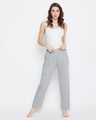 Shop Women's Grey With Elastic Waistband Pyjamas