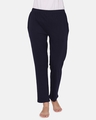 Shop Pyjamas With Elastic Waistband In Navy   Cotton Rich-Front