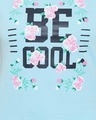 Shop Quirky Text Top & Capri Set In Light Blue  100% Cotton