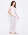 Shop Quirky Top & Pyjama Set In Baby Pink   100% Cotton-Design