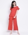 Shop Rayon Printed Top & Pyjama Set-Front