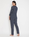 Shop Rayon Stripes Printed Cami Top & Jacket Pyjama Set-Design
