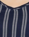 Shop Rayon Stripes Printed Cami Top & Jacket Pyjama Set