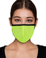 Shop Reusable 3 Ply Face Mask In Light Green-Front
