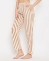Shop Sassy Stripes Pyjamas In Beige-Design