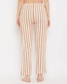 Shop Sassy Stripes Pyjamas In Beige-Full