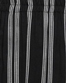 Shop Sassy Stripes Top & Pyjama In Black   Rayon