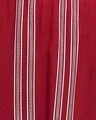 Shop Sassy Stripes Top, Pyjama & Robe Set In Maroon