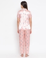 Shop Satin Printed Button Down Shirt & Pyjama-Full