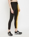 Shop Snug Fit Active Ankle Length Colourblock Tights In Black-Design