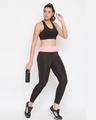 Shop Snug Fit Active Ankle Length Tights In Black-Full