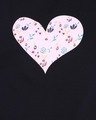 Shop Sweet Heart Top & Pyjama In Navy & Pink-Full