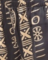 Shop Tribal Print Cami Top And Pyjama In Black   Satin-Full