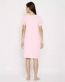 Shop Watermelon Print Short Night Dress In Baby Pink   100% Cotton-Design