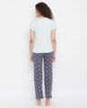 Shop Wild At Heart Top & Pyjama Set In Blue & Grey-Design