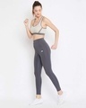 Shop Women's Activewear Ankle Length Tights In Dark Grey