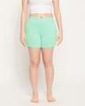 Shop Women's Green Boxer Shorts-Front