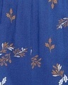 Shop Women's Leaf Print Boxer Shorts In Royal Blue   Rayon-Full