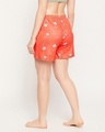Shop Women's Orange All Over Floral Printed Boxer Shorts-Full