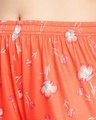 Shop Women's Orange All Over Floral Printed Boxer Shorts