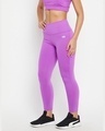 Shop Women's Purple Slim Fit Tights-Design