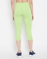 Shop Women's Snug Fit Active Capri In Lime Green   Cotton Rich-Full