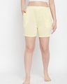 Shop Women's Yellow Boxer Shorts-Front