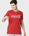 Shop Men's Red Coca-Cola Typography T-shirt-Front