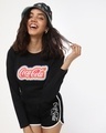 Shop Women's Coca Cola Slim Fit Snug Top-Front
