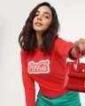 Shop Women's Coca Cola Slim Fit Snug Top-Front