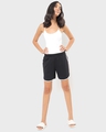 Shop Women's Black Coca Stripe Shorts-Full