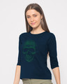 Shop Code Till You Die Round Neck 3/4th Sleeve T-Shirt-Design