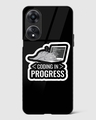 Shop Coding In Progress Premium Glass Case for Oppo A78 5G-Front