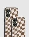 Shop Coffee Checkered Premium Glass Case for OnePlus Nord CE 3 Lite 5G-Design