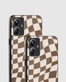 Shop Coffee Checkered Premium Glass Case for Realme 10 Pro Plus 5G-Design