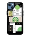 Shop Coffee Latte Premium Glass Case for Apple iPhone 13 Mini (Shock Proof, Scratch Resistant)-Front