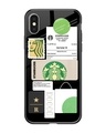 Shop Coffee Latte Premium Glass Case for Apple iPhone XS Max (Shock Proof, Scratch Resistant)-Front