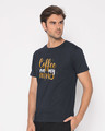 Shop Coffee On My Mind Half Sleeve T-Shirt-Design