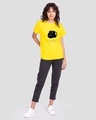 Shop Coffee On The Dark Side Boyfriend T-Shirt (SWL) Pineapple Yellow-Full