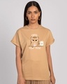 Shop Coffee Right Meow Boyfriend T-Shirt-Front