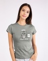 Shop Coffee Right Meow Half Sleeve T-Shirt-Front