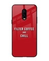 Shop Coffee Time Premium Glass Case for OnePlus 6T(Shock Proof, Scratch Resistant)-Front